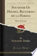 Descargar el libro libro Souvenir Of Havana, Recuerdo De La Habana