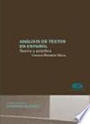 Descargar el libro libro Análisis De Textos En Español