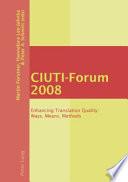 Descargar el libro libro Ciuti Forum 2008