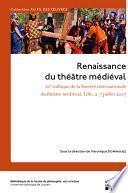 Descargar el libro libro Renaissance Du Théâtre Médiéval