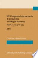Descargar el libro libro Xiv Congresso Internationale Di Linguistica E Filologia Romanza