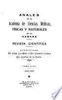 Descargar el libro libro Anales De La Academia De Ciencias Médicas, Físicas Y Naturales De La Habana