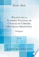 Descargar el libro libro Boletin De La Academia Nacional De Ciencias En Córdoba (república Argentina), Vol. 8