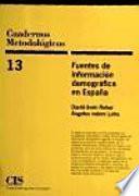 Descargar el libro libro Fuentes De Información Demográfica En España