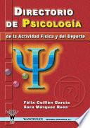 Descargar el libro libro Directorio De Psicología De La Actividad Física Y El Deporte