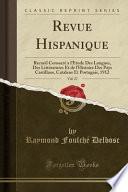 libro Revue Hispanique, Vol. 27