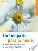 Descargar el libro libro Homeopatía Para La Mente