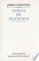 libro Animal De Silencios