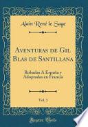 libro Aventuras De Gil Blas De Santillana, Vol. 3