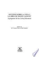 libro Estudios Sobre La Vida Y La Obra De Angel Ganivet