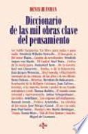 libro Diccionario De Las Mil Obras Clave Del Pensamiento
