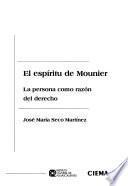 Descargar el libro libro El Espíritu De Mounier