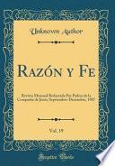 libro Razón Y Fe, Vol. 19
