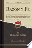libro Razón Y Fe, Vol. 44