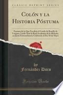 libro Colón Y La Historia Póstuma
