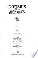 libro Dietaris De La Generalitat De Catalunya: Anys 1656 A 1674