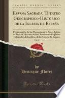 libro España Sagrada, Theatro Geográphico Histórico De La Iglesia De España, Vol. 23