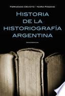 libro Historia De La Historiografía Argentina