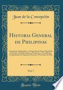 libro Historia General De Philipinas, Vol. 7