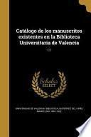 libro Spa Catalogo De Los Manuscrito