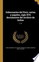 libro Spa Gobernantes Del Peru Carta
