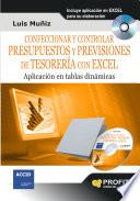 Descargar el libro libro Confeccionar Y Controlar Presupuestos Y Previsiones De Tesorería Con Excel