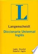 libro Langenscheidt Diccionario Universal Inglés