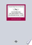 Descargar el libro libro Handbook On Spanish Civil Patrimonial Law