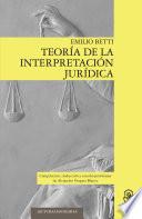 Descargar el libro libro Teoría De La Interpretación Jurídica