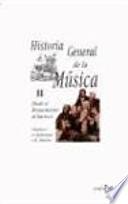 libro Historia General De La Música