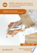 Descargar el libro libro Aplicación De Normas Y Condiciones Higiénico Sanitarias En Restauración. Hotr0109
