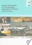 libro Human Dimensions Of The Ecosystem Approach To Fisheries