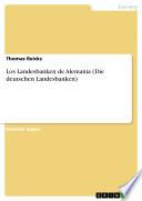 Descargar el libro libro Los Landesbanken De Alemania (die Deutschen Landesbanken)