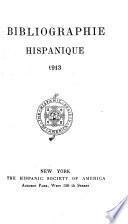 libro Bibliographie Hispanique