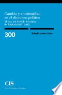 libro Cambio Y Continuidad En El Discurso Político