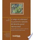 libro ¿castigo Sin Soberano? Ius Puniendi Y Función Del Derecho Penal Internacional. Dos Estudios Para Una Teoría Coherente Del Derecho Penal Internacional