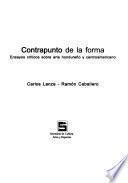 libro Contrapunto De La Forma