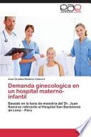 libro Demanda Ginecologica En Un Hospital Materno Infantil