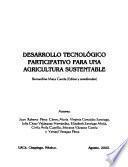 libro Desarrollo Tecnológico Participativo Para Una Agricultura Sustentable