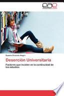 libro Deserción Universitaria
