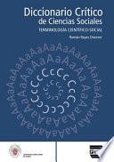 libro Diccionario Critico De Ciencias Sociales