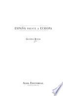 libro España Frente A Europa