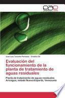 libro Evaluación Del Funcionamiento De La Planta De Tratamiento De Aguas Residuales