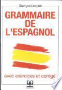libro Grammaire De L’espagnol