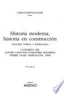 libro Historia Moderna, Historia En Construcción: Sociedad, Política E Instituciones