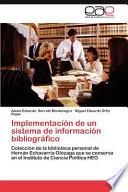 libro Implementación De Un Sistema De Información Bibliográfico