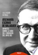 libro Josemaría Escrivá De Balaguer