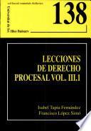 libro Lecciones De Derecho Procesal, Vol. Iii