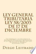 libro Ley General Tributaria, Ley 58/2003 De 17 De Diciembre