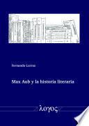 libro Max Aub Y La Historia Literaria
